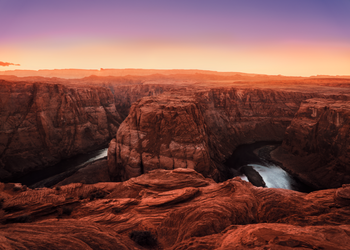 Sunset over Grand Canyon